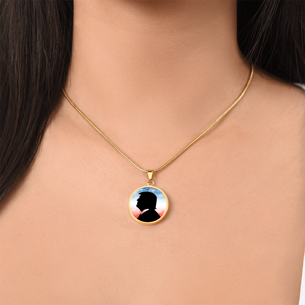 Trump Silhouette Necklace