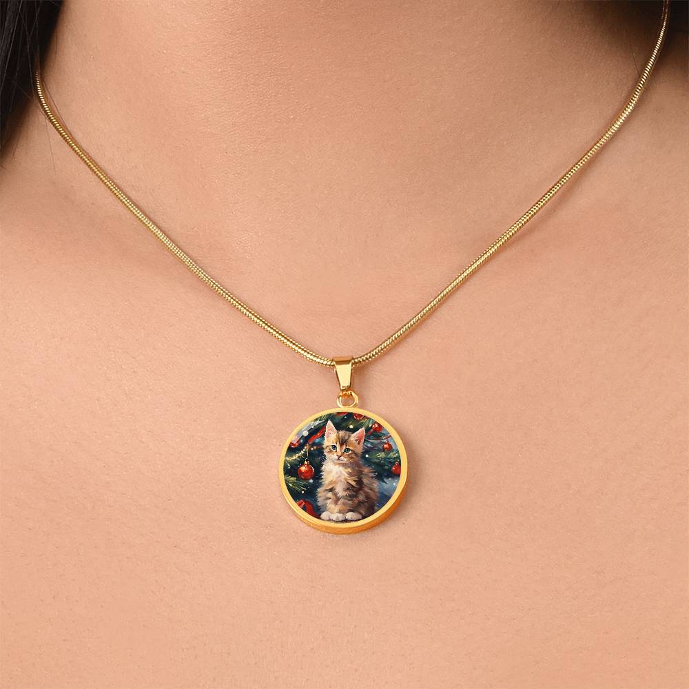 Kittenly Christmas Necklace