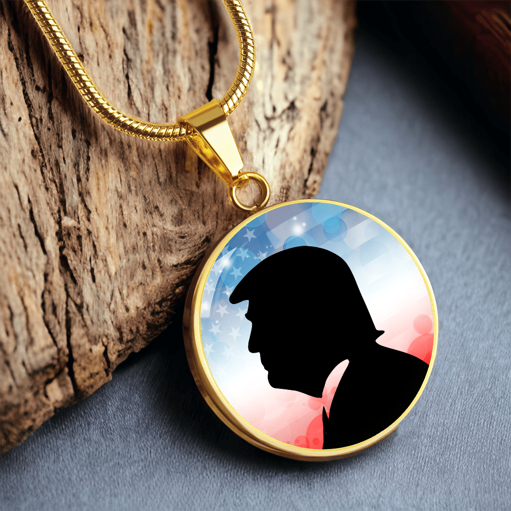 Trump Silhouette Necklace