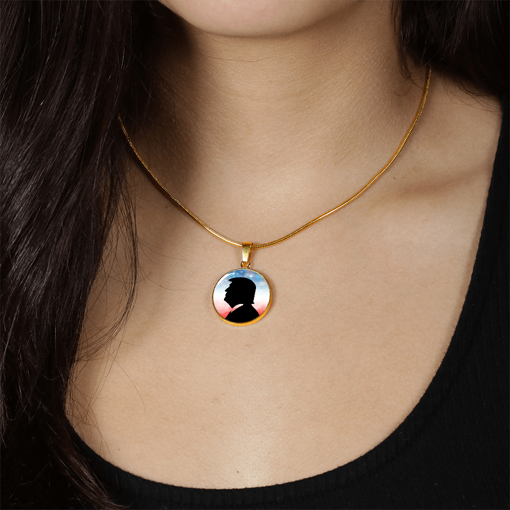 Trump Silhouette Necklace