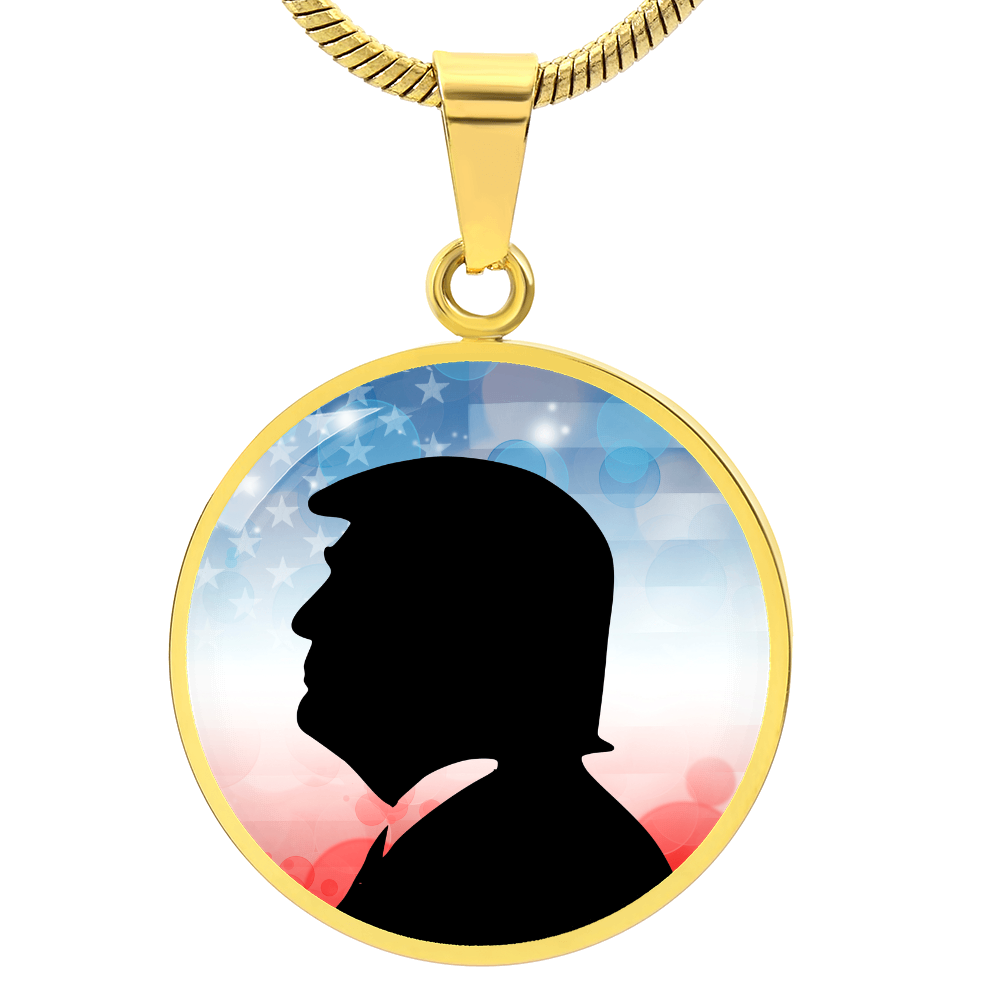 Trump Silhouette Necklace