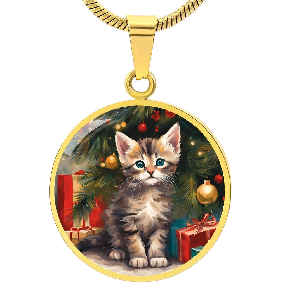 Kitty's First Christmas Necklace