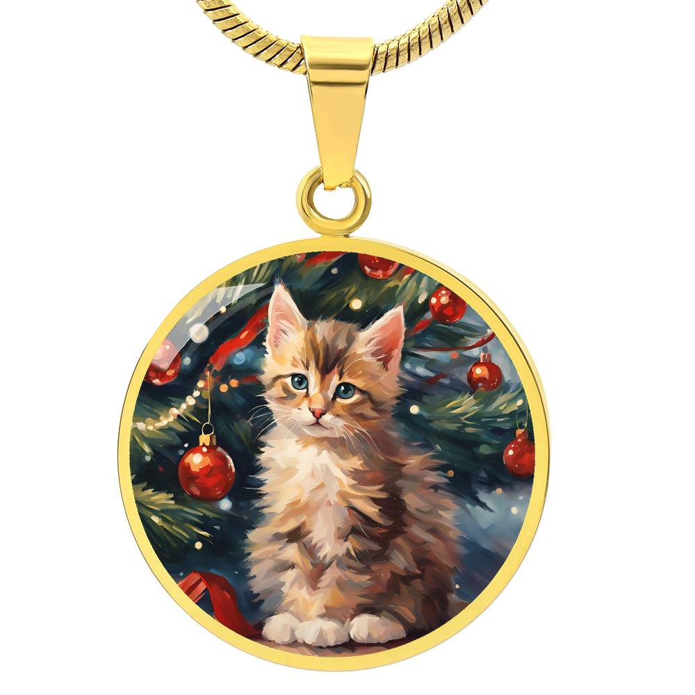 Kittenly Christmas Necklace