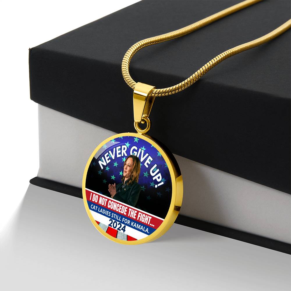 Never Give Up - Kamala Round Necklace