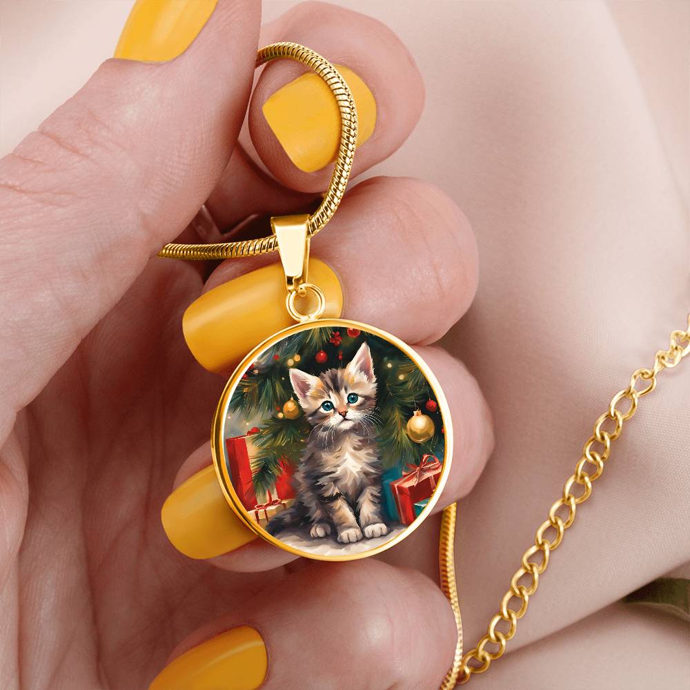 Kitty's First Christmas Necklace