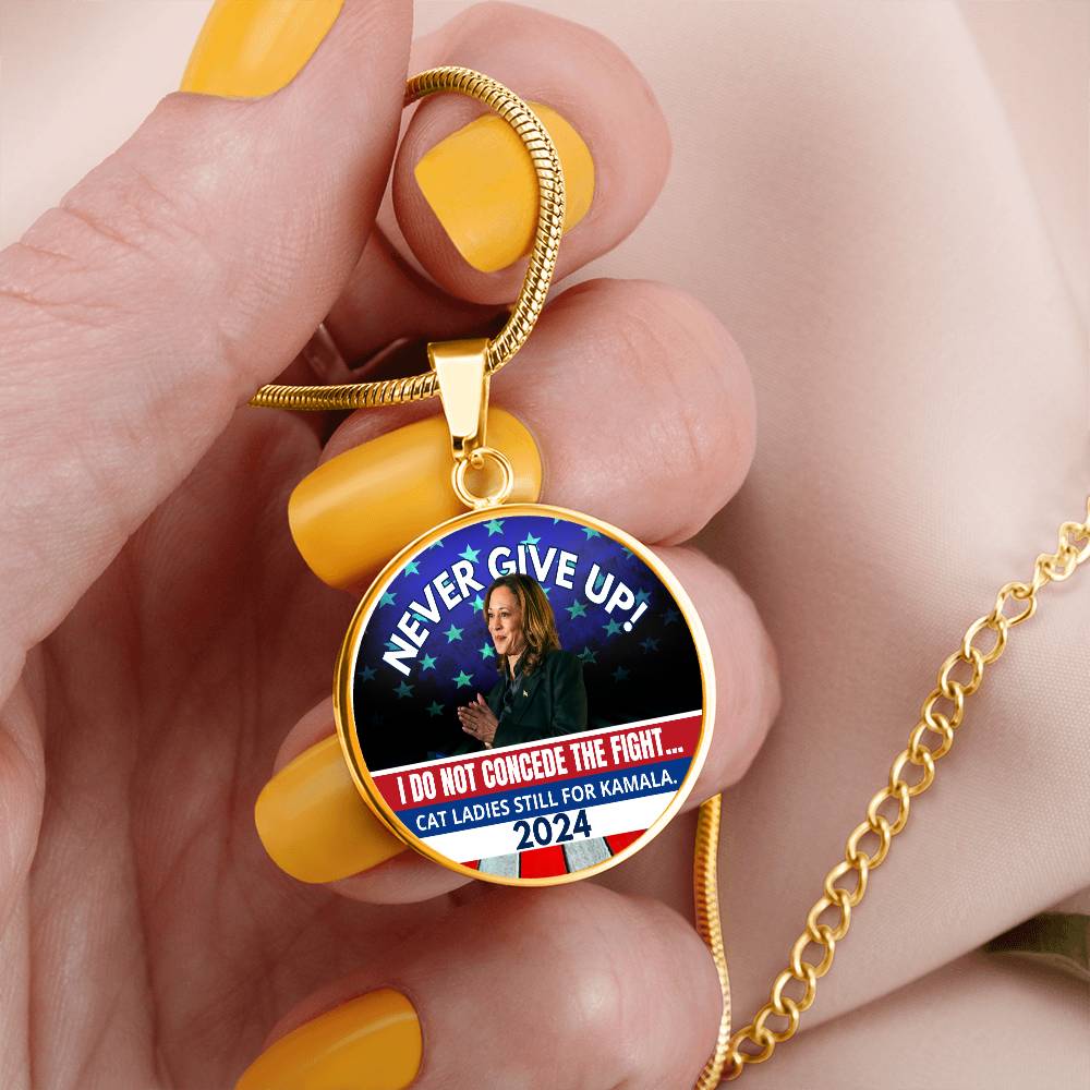 Never Give Up - Kamala Round Necklace