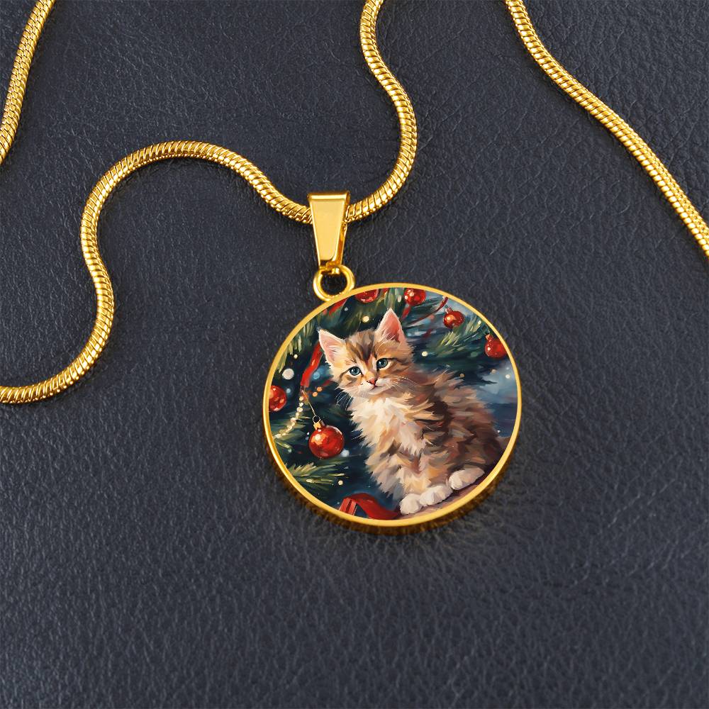 Kittenly Christmas Necklace