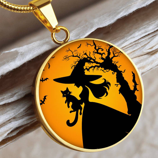 Halloween Cat Lady Life Necklace