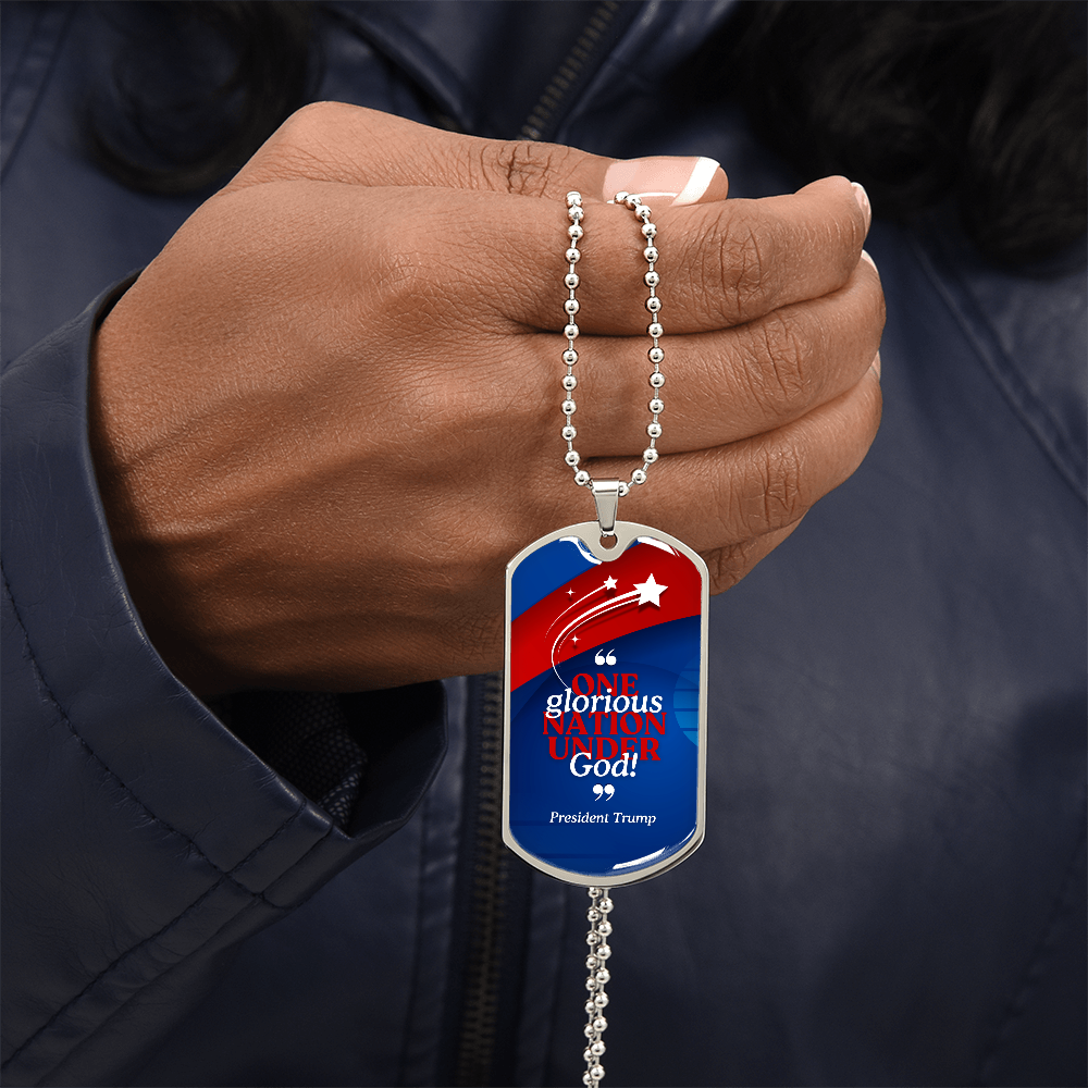 One Glorious Nation Under God Necklace