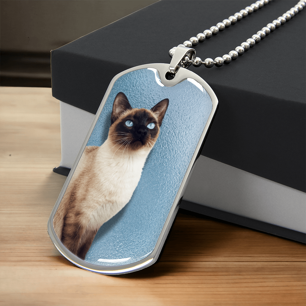 Blue Eyed Siamese Necklace