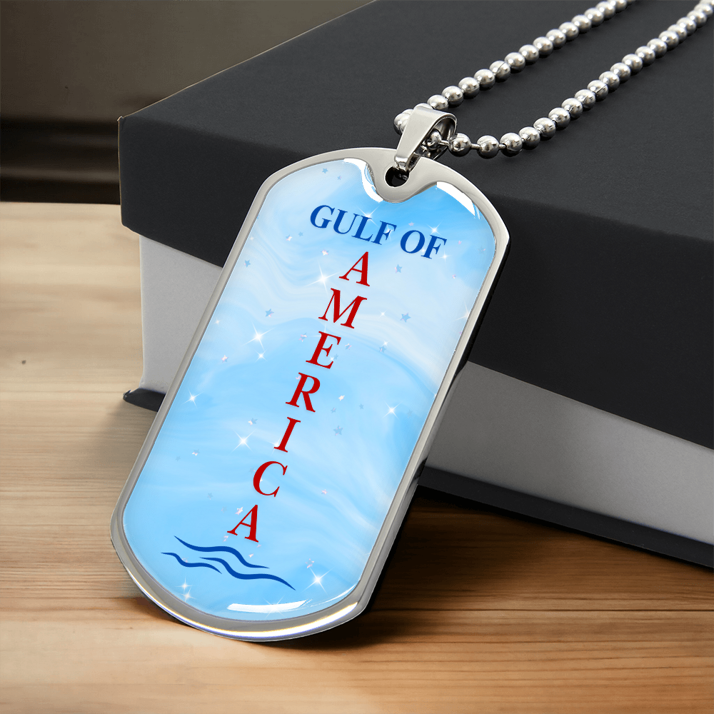 Gulf of America Dog Tag Necklace