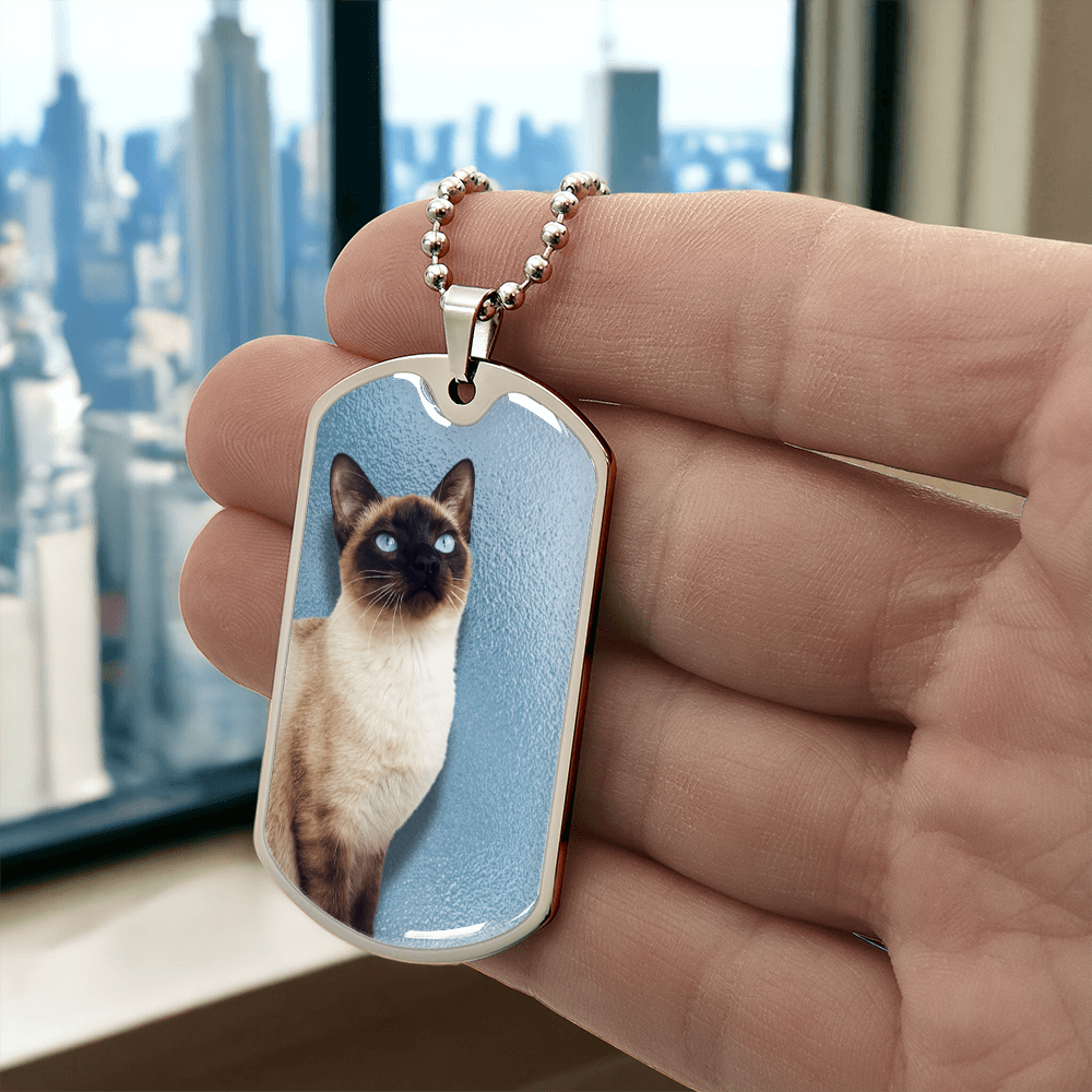 Blue Eyed Siamese Necklace