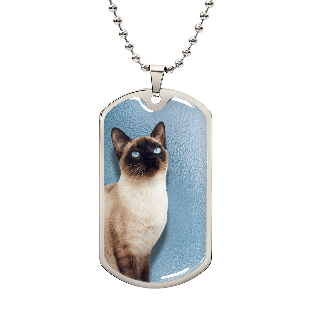 Blue Eyed Siamese Necklace