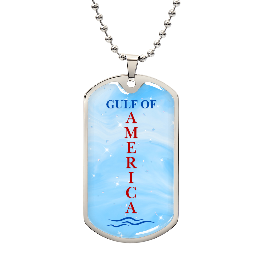 Gulf of America Dog Tag Necklace