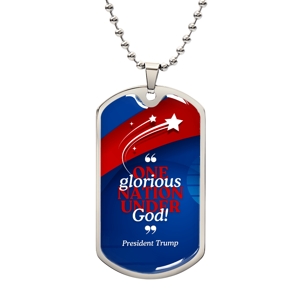 One Glorious Nation Under God Necklace