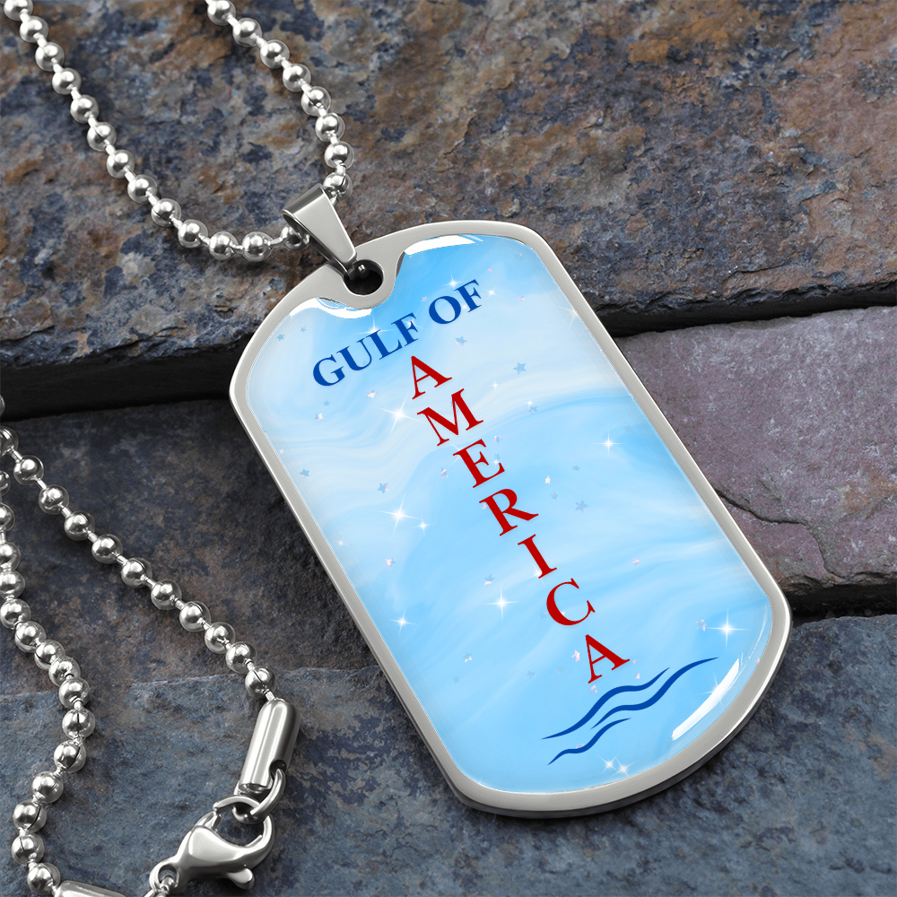 Gulf of America Dog Tag Necklace