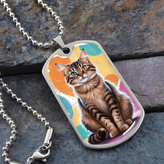 Colorful Kitty Necklace ShineOn Fulfillment