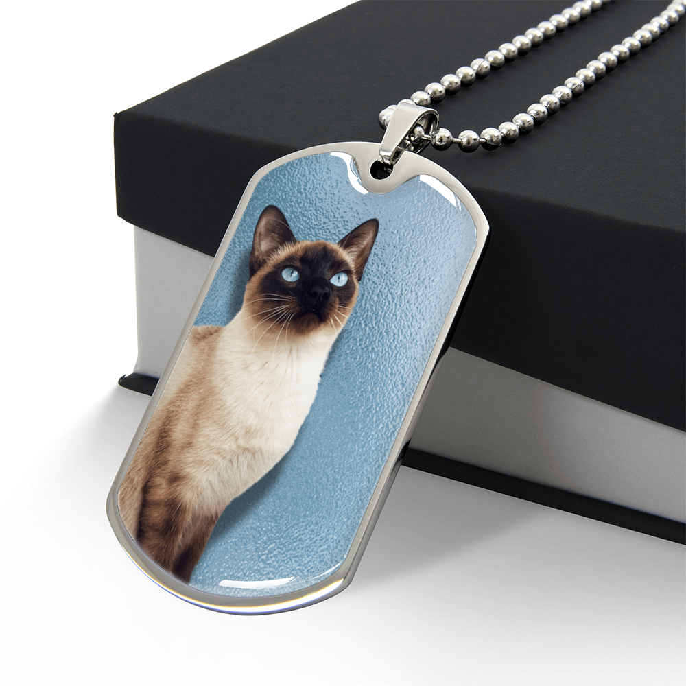 Blue Eyed Siamese Necklace