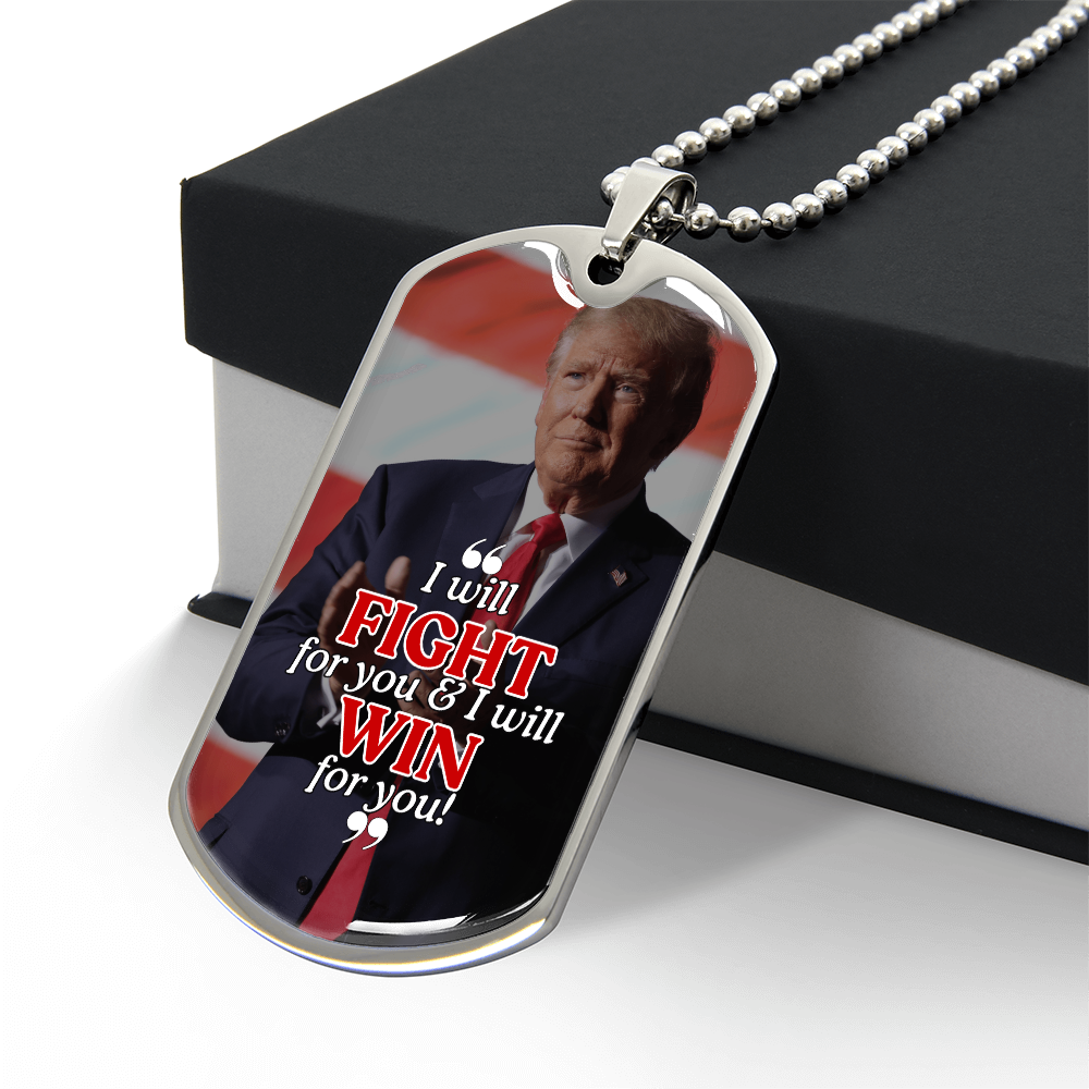 Trump Fights & Wins Necklace