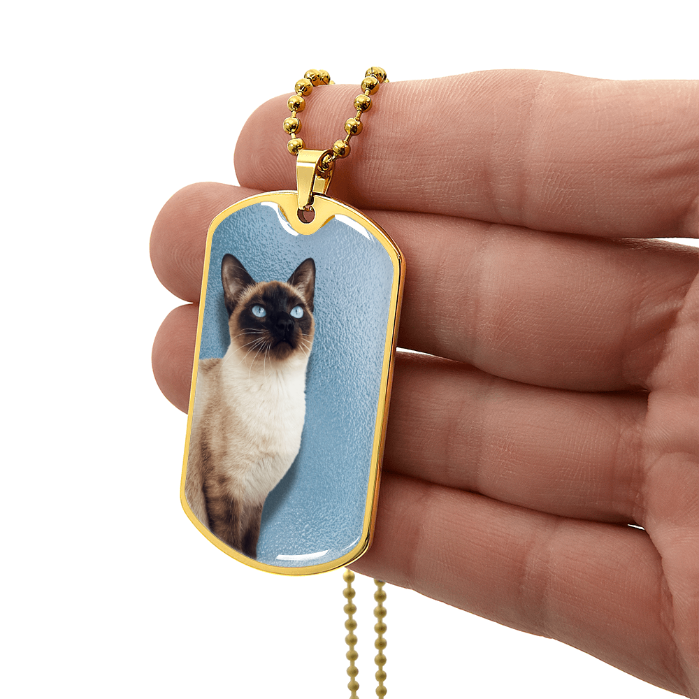 Blue Eyed Siamese Necklace