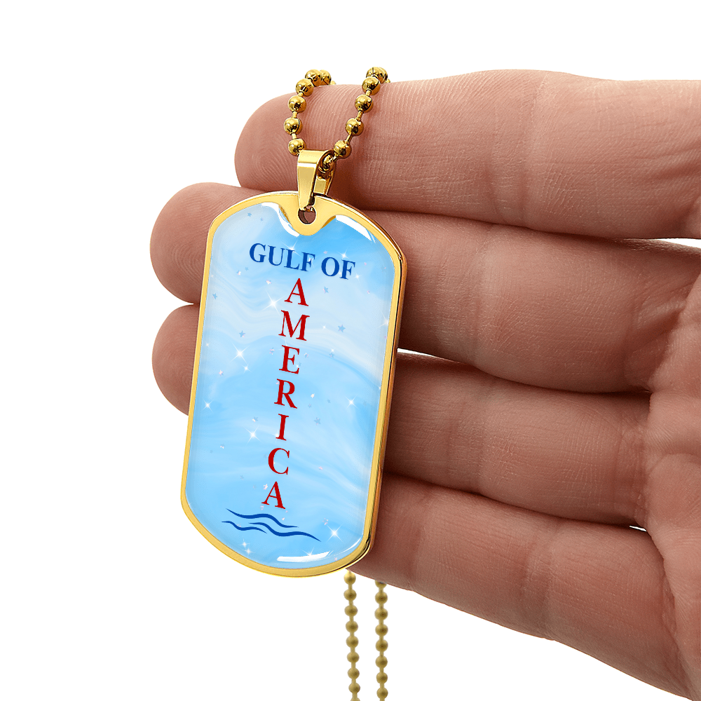 Gulf of America Dog Tag Necklace