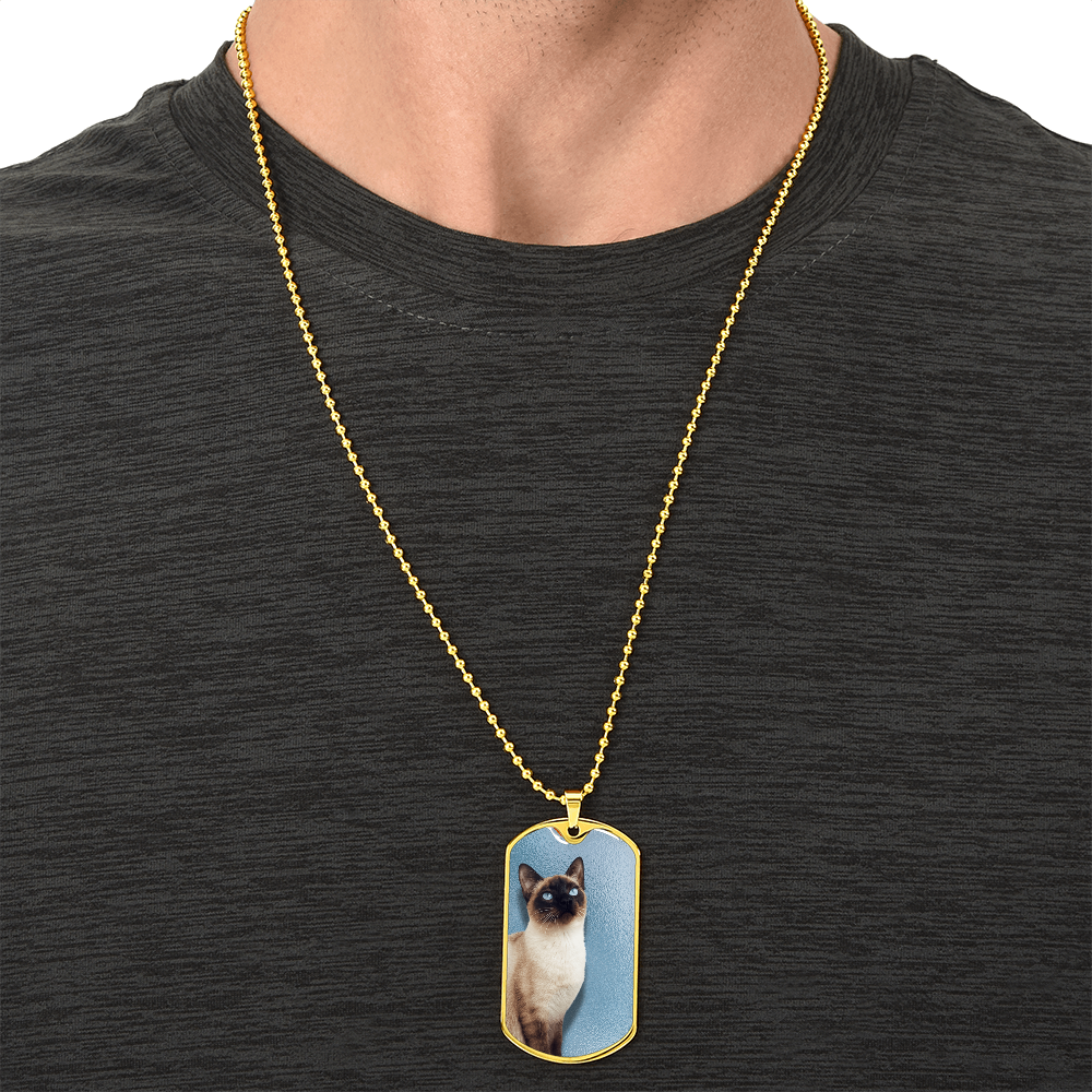 Blue Eyed Siamese Necklace