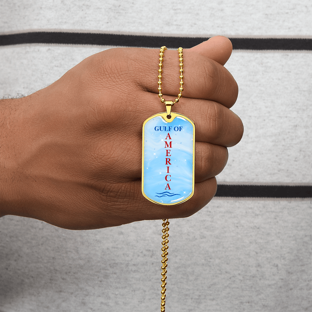 Gulf of America Dog Tag Necklace