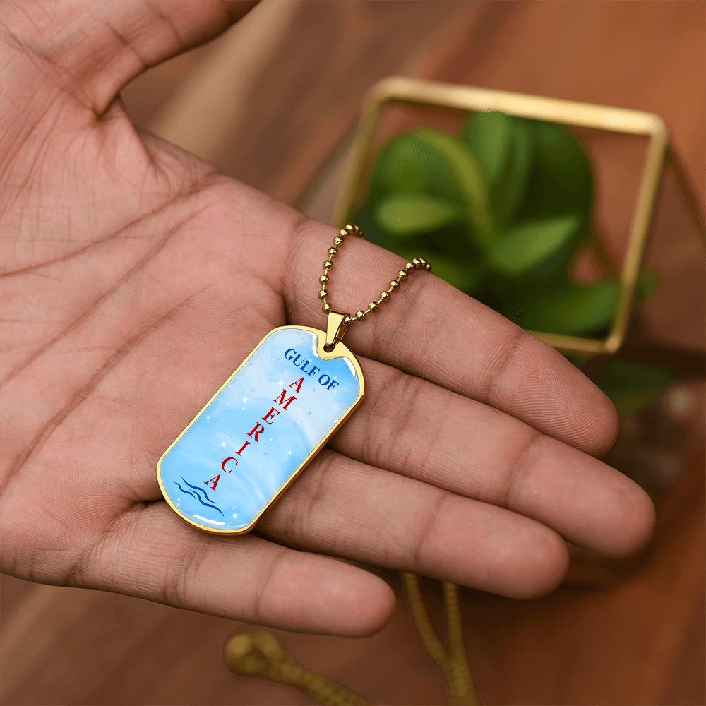 Gulf of America Dog Tag Necklace