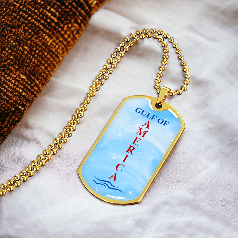 Gulf of America Dog Tag Necklace