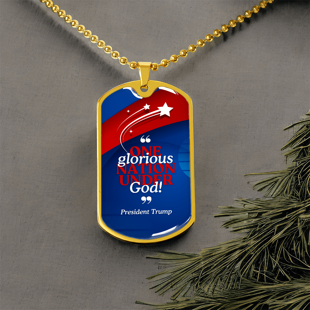 One Glorious Nation Under God Necklace