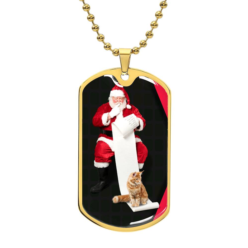 Santa's Cat Necklace