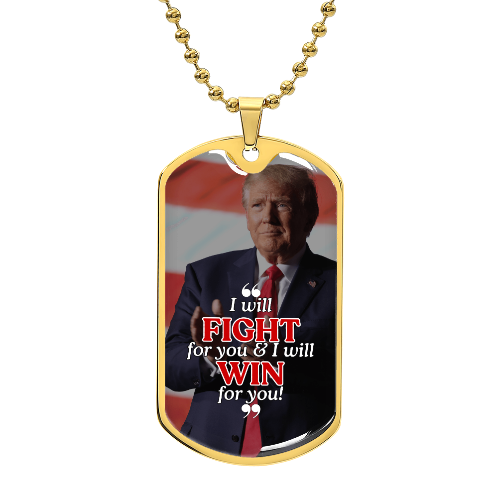 Trump Fights & Wins Necklace