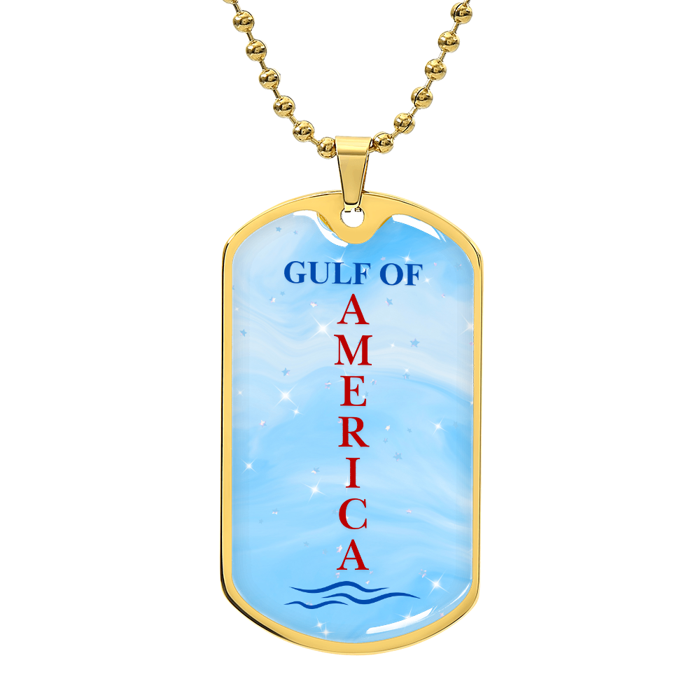 Gulf of America Dog Tag Necklace