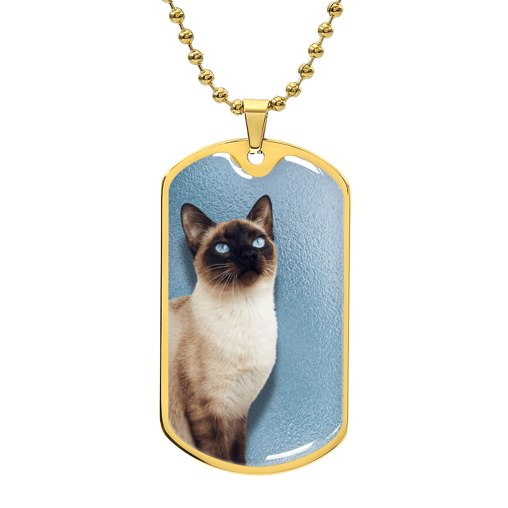 Blue Eyed Siamese Necklace