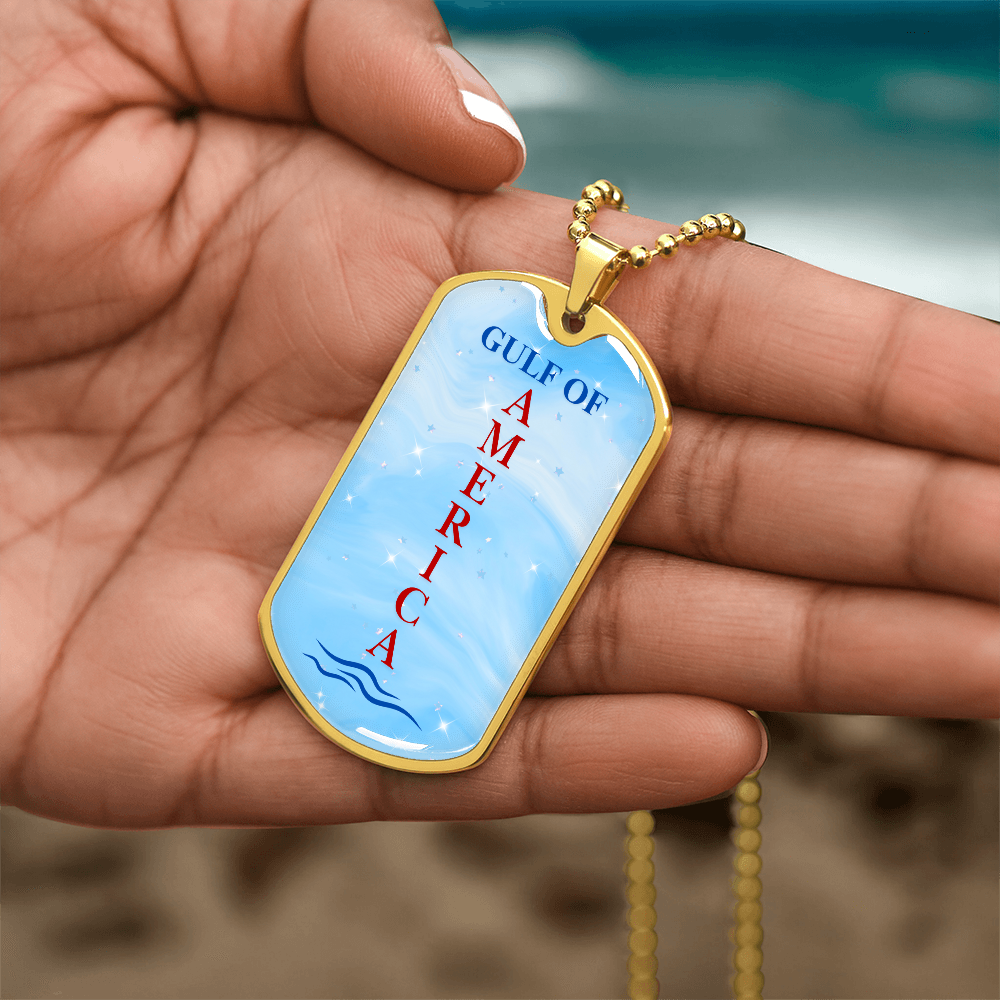 Gulf of America Dog Tag Necklace