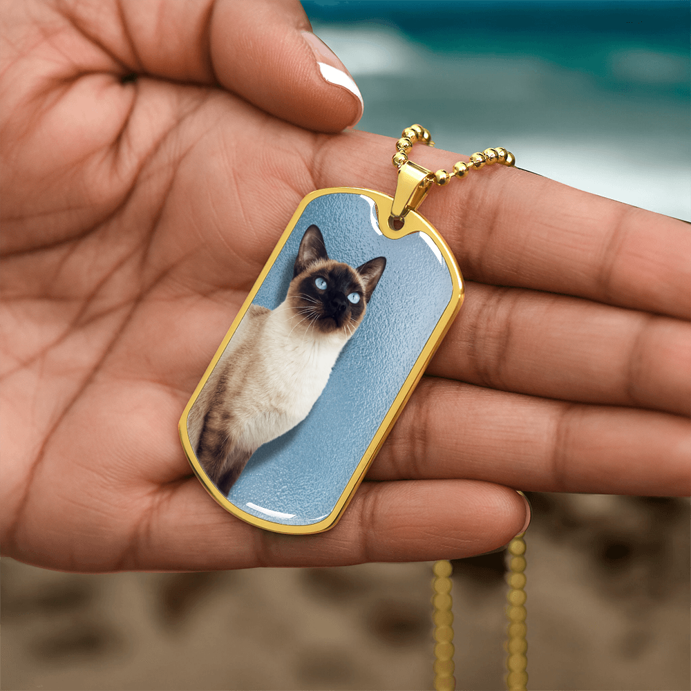 Blue Eyed Siamese Necklace