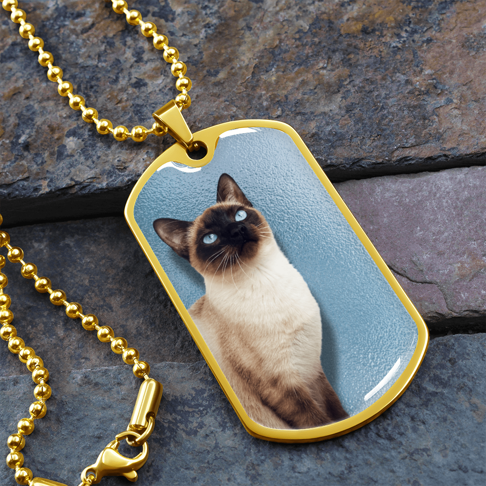 Blue Eyed Siamese Necklace