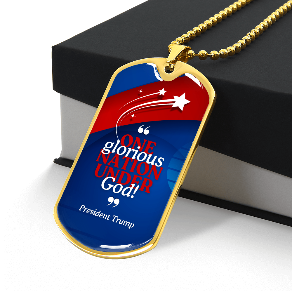 One Glorious Nation Under God Necklace