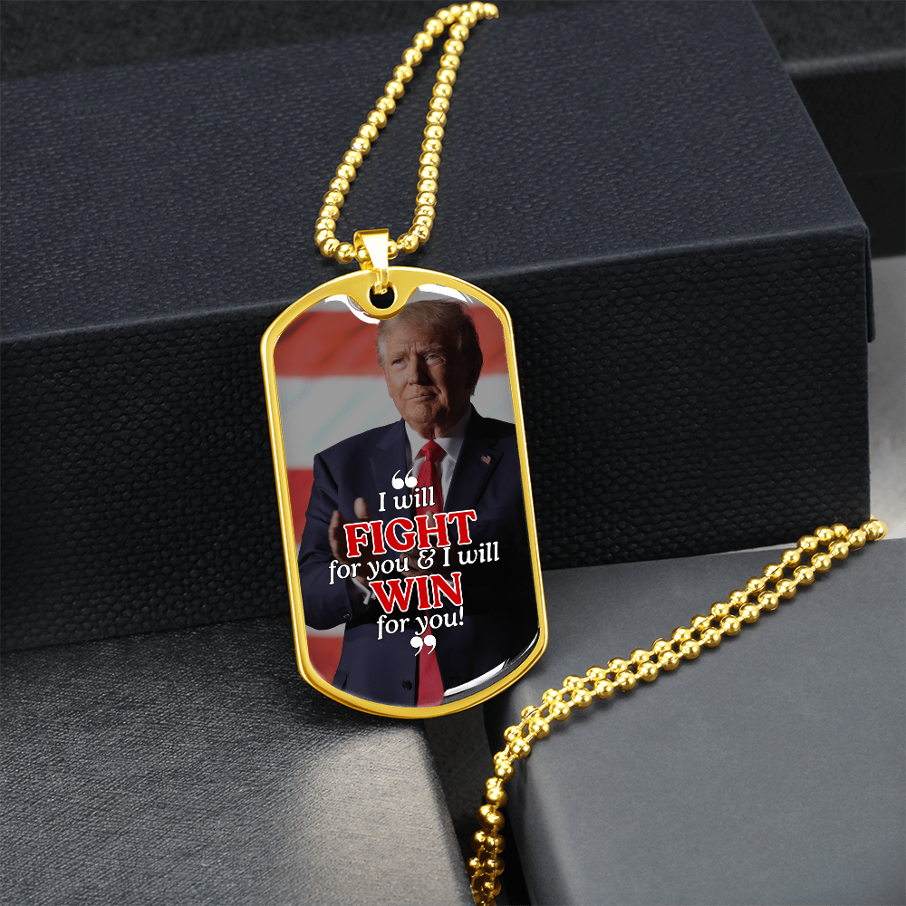 Trump Fights & Wins Necklace