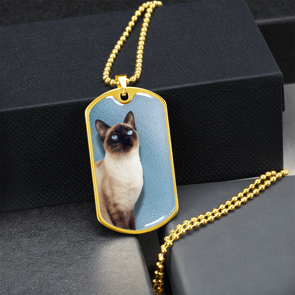 Blue Eyed Siamese Necklace