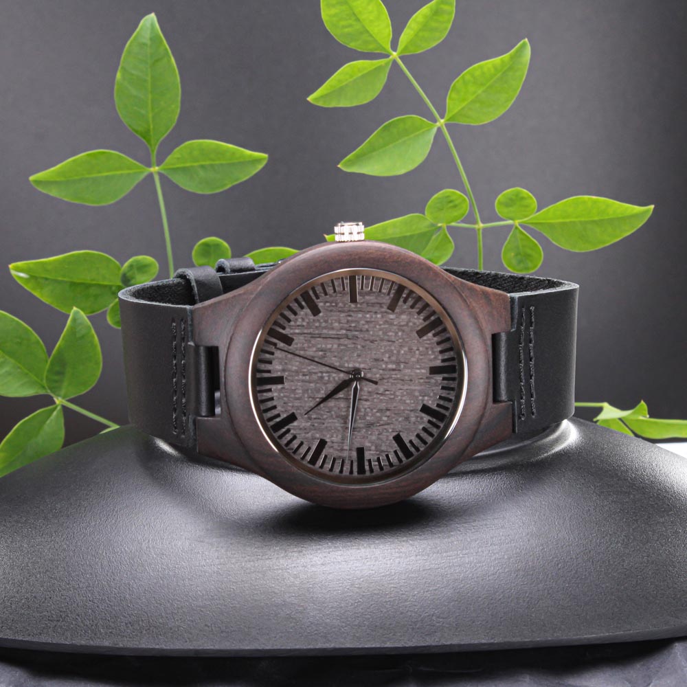 Empower, Embrace, Educate - Epilepsy Awareness Wooden Watch