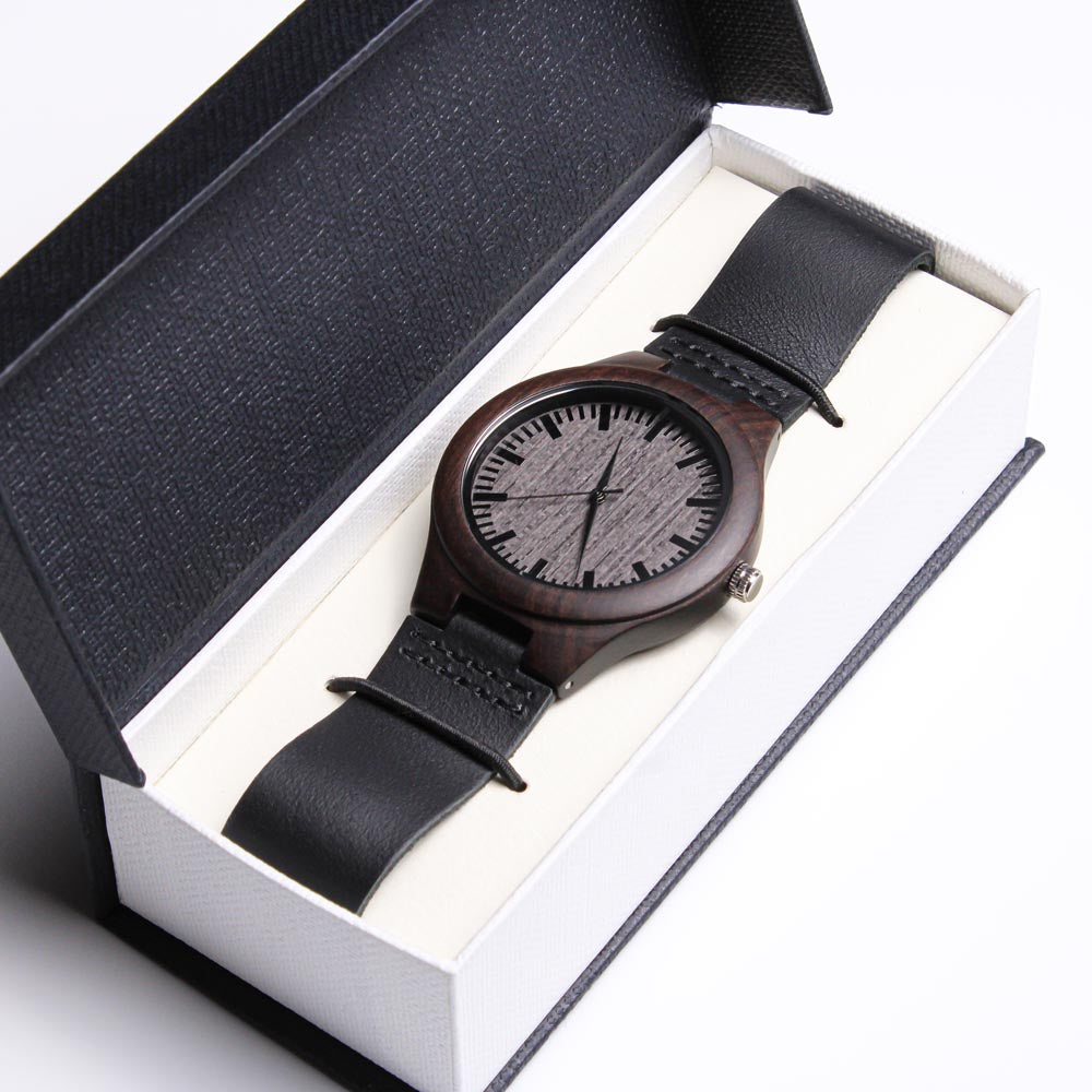 Empower, Embrace, Educate - Epilepsy Awareness Wooden Watch