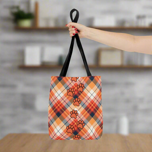 Autumn Plaid Tote Bag - Bags - EpiAl's Shop