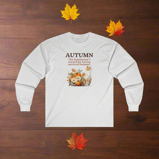 Autumn Reward Unisex Ultra Cotton Long Sleeve Tee - Long - sleeve - Epileptic Al’s Shop