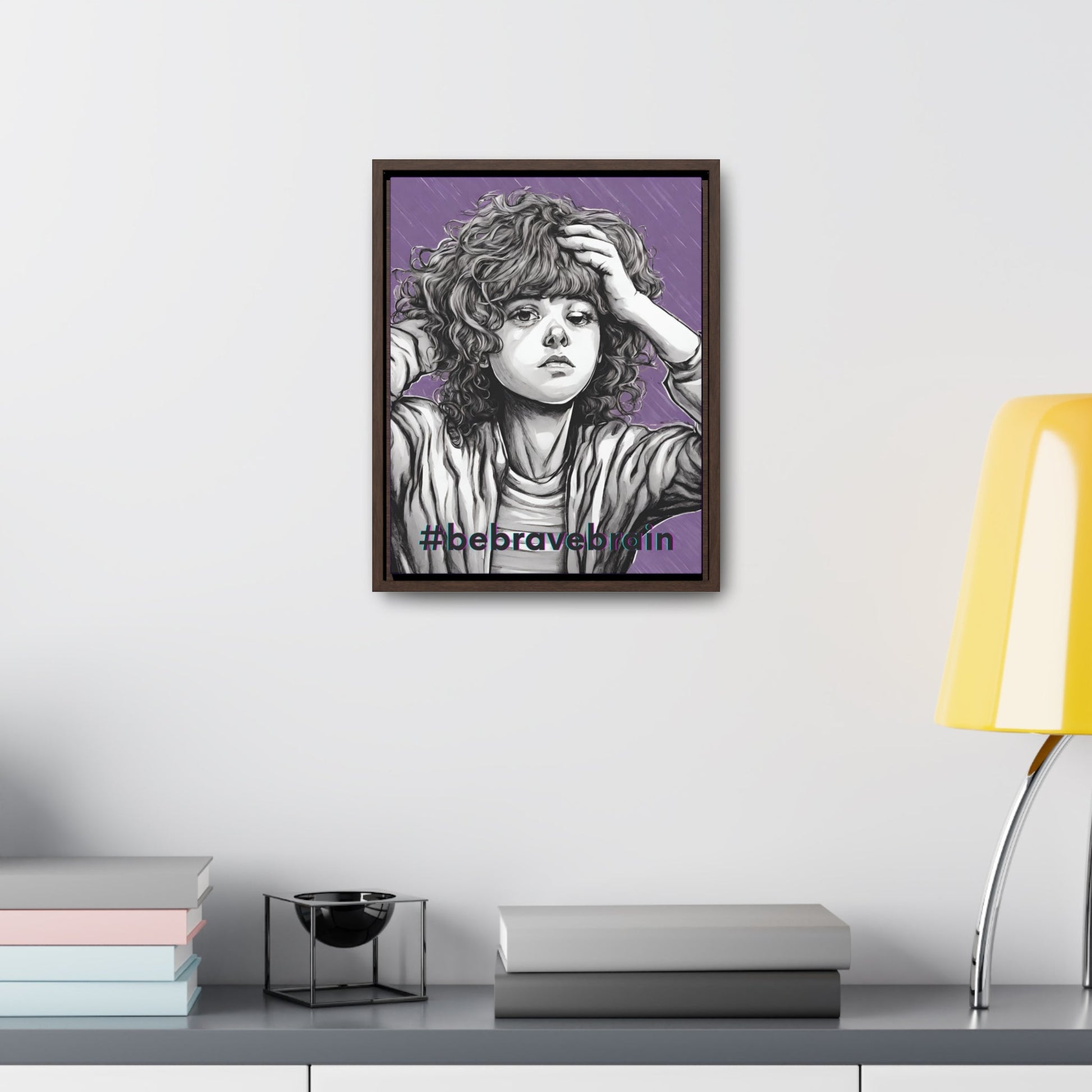 Be Brave Gallery Canvas Wraps, Vertical Frame - Canvas - Epileptic Al’s Shop