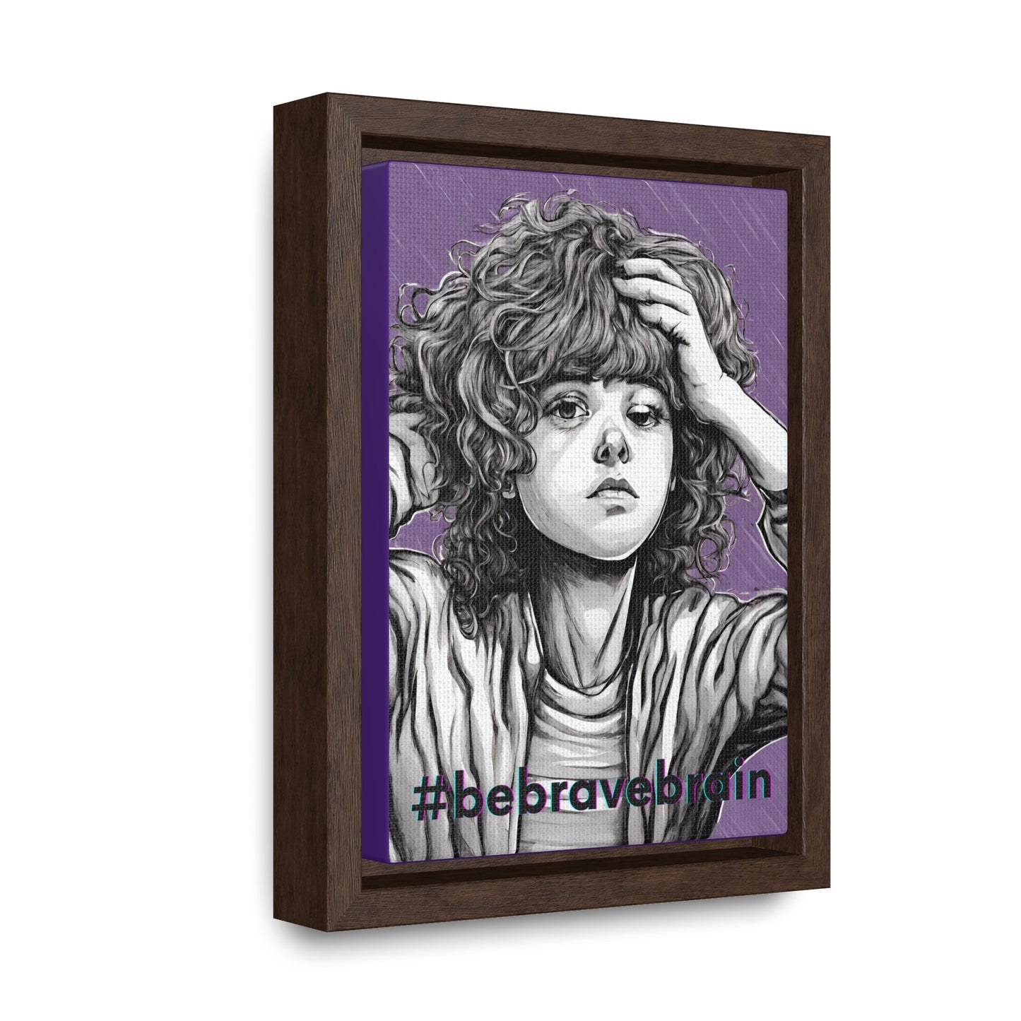 Be Brave Gallery Canvas Wraps, Vertical Frame - Canvas - Epileptic Al’s Shop