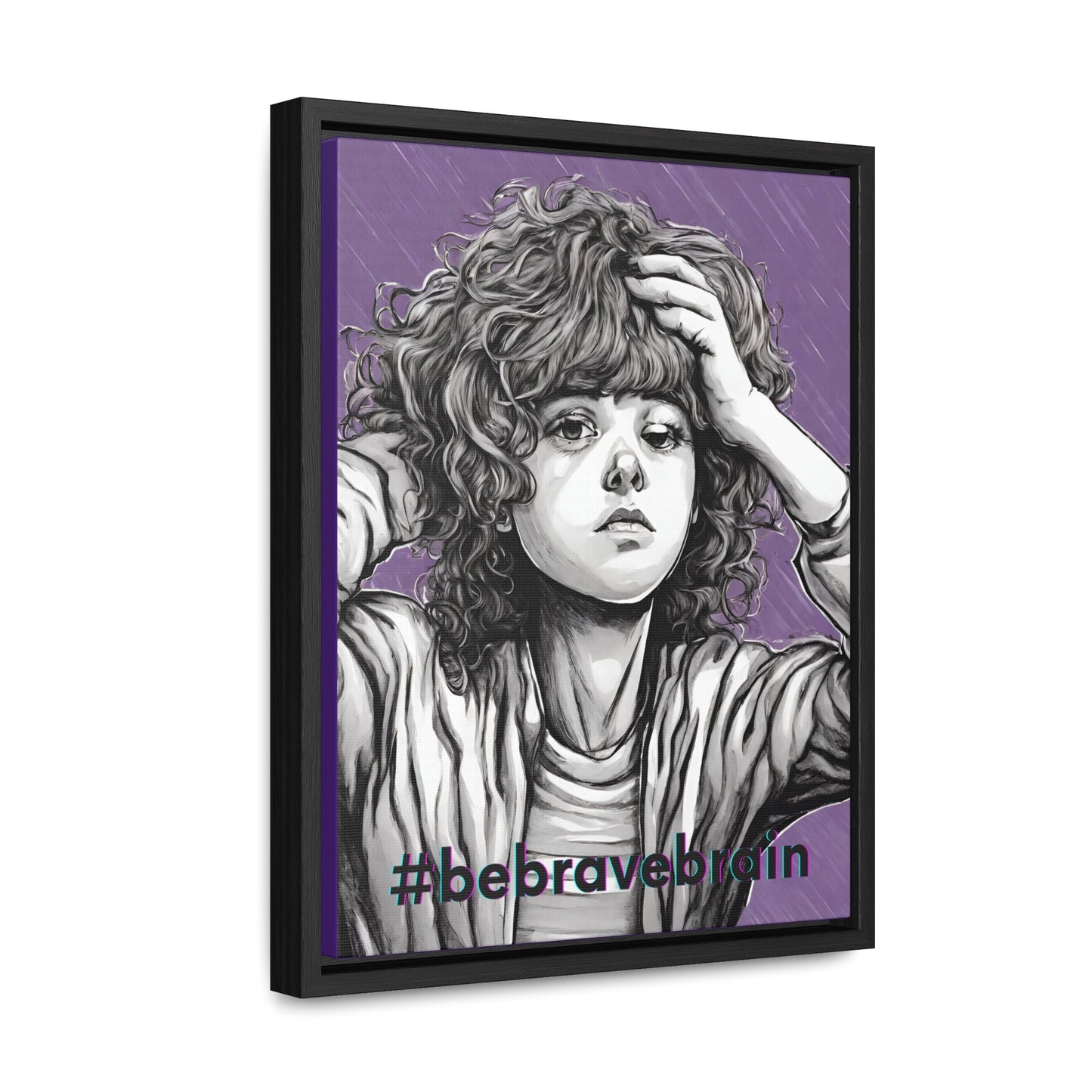 Be Brave Gallery Canvas Wraps, Vertical Frame - Canvas - Epileptic Al’s Shop