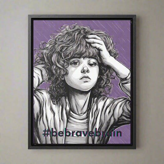 Be Brave Gallery Canvas Wraps, Vertical Frame - Canvas - Epileptic Al’s Shop