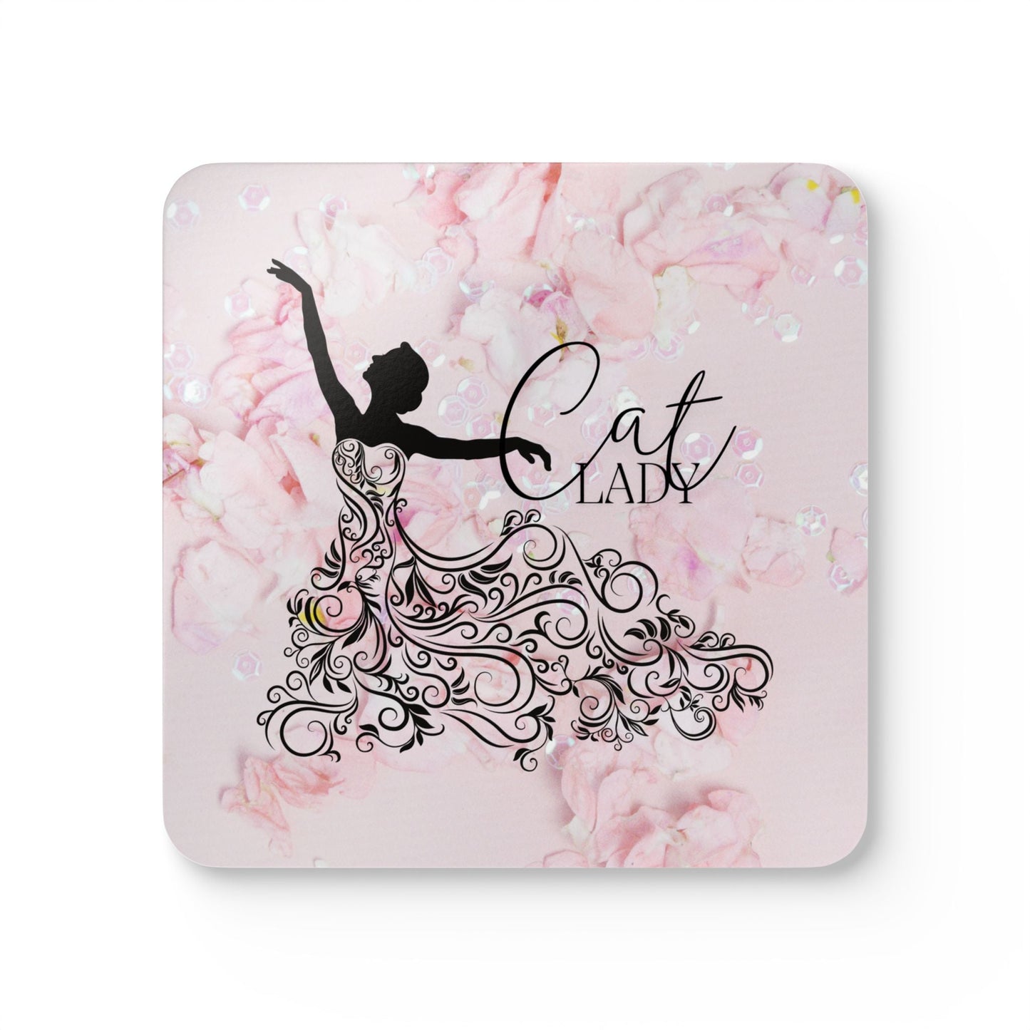 Beautiful Cat Lady Corkwood Coaster Set - Home Decor - EpiAl's Shop