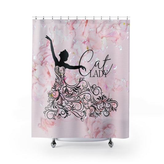 Beautiful Cat Lady Shower Curtains - Home Decor - EpiAl's Shop